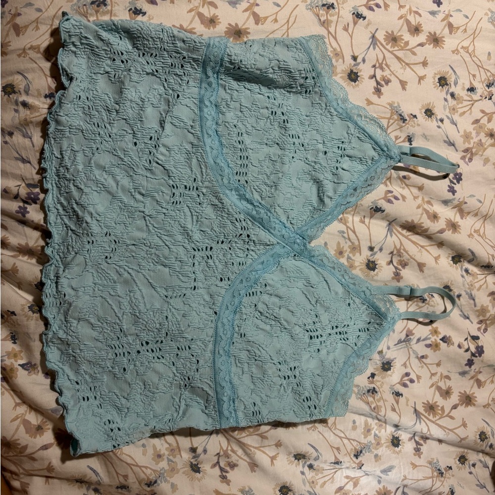 SO Mint Green Lace Camisole